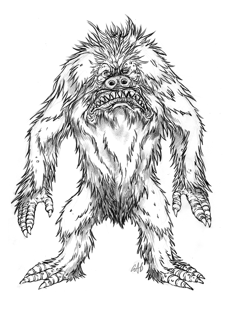 The DOODLES, DESIGNS, and aRT of CHRISTOPHER BURDETT A Scary Monster