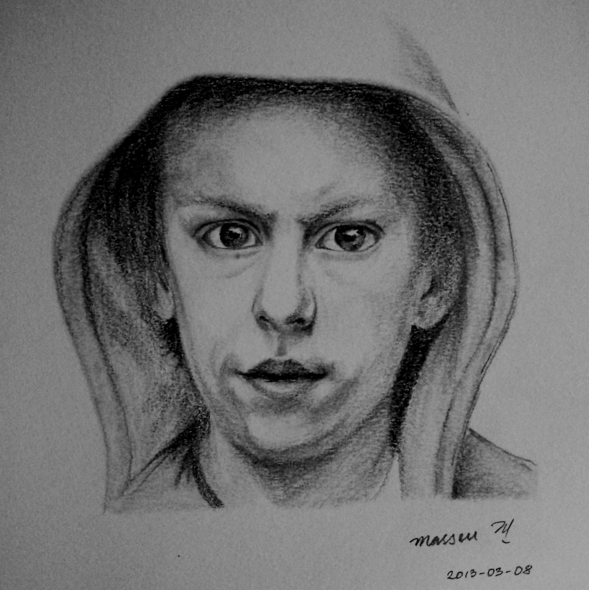 Masseu Learns To Sketch Serious Boy face Drawing