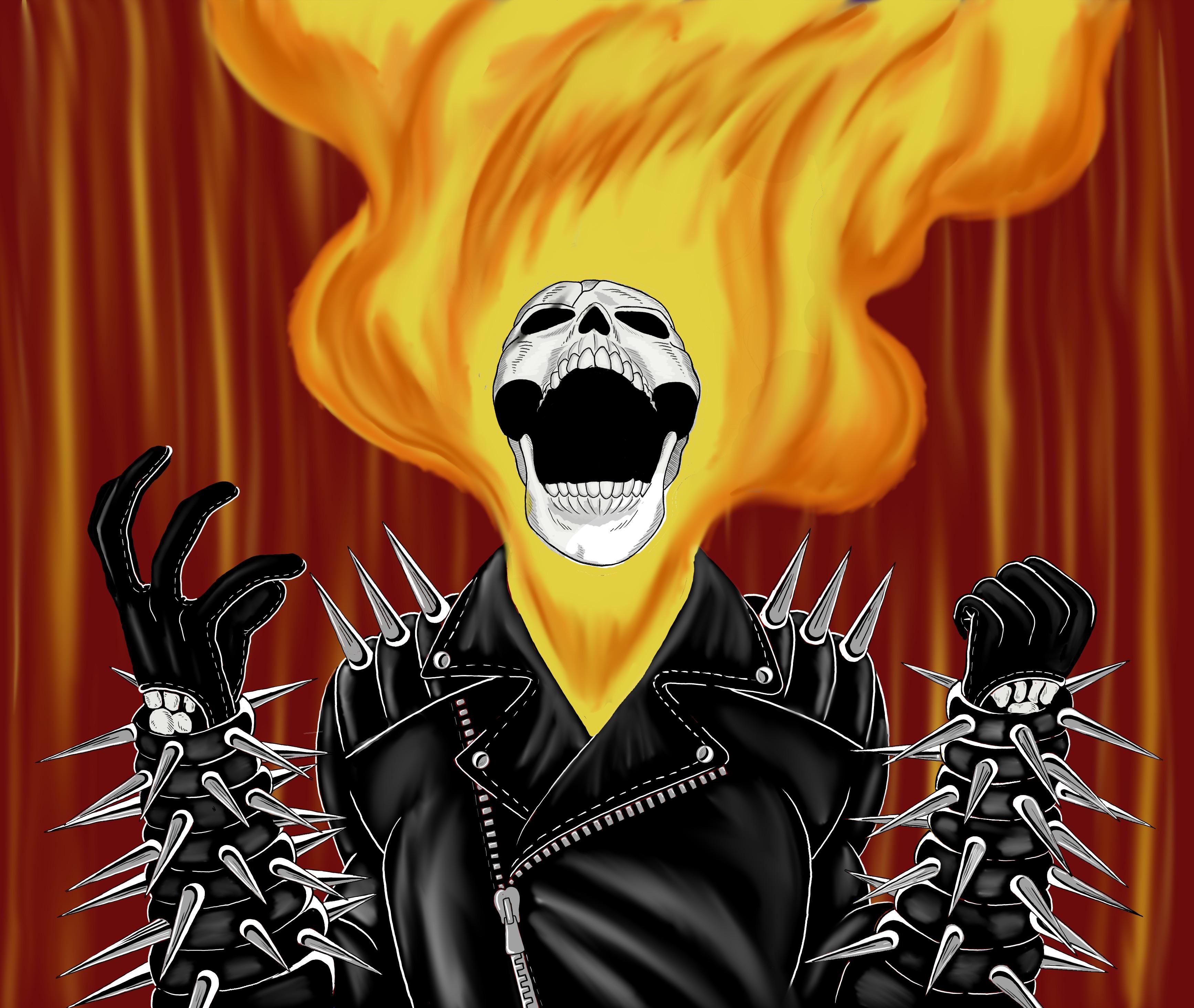 Posted my Ghost Rider pencil/ink drawing yesterday. Here is the