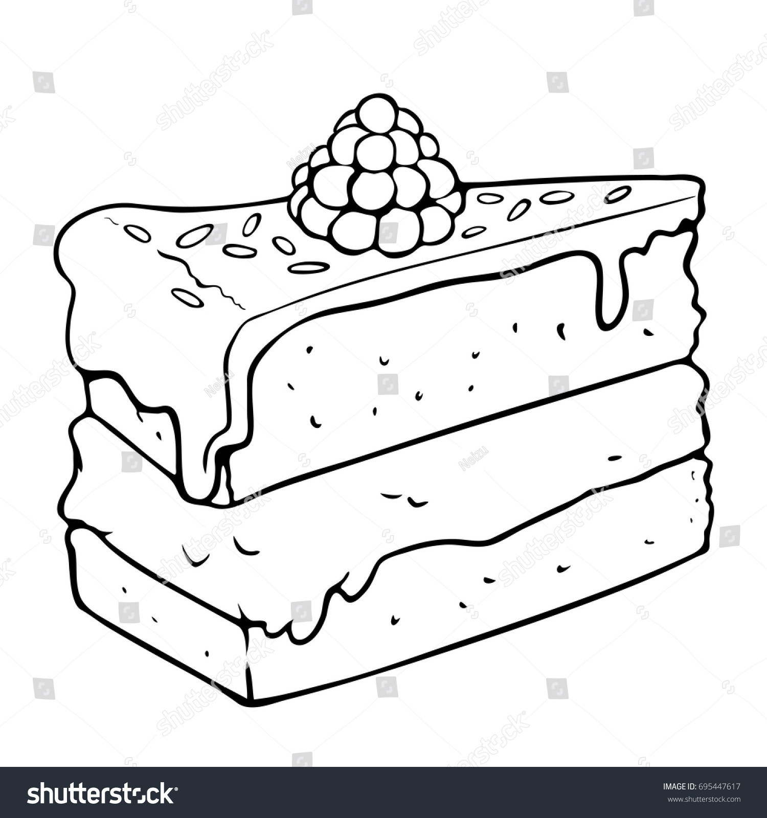 Slice Cake Drawing at Explore collection of Slice