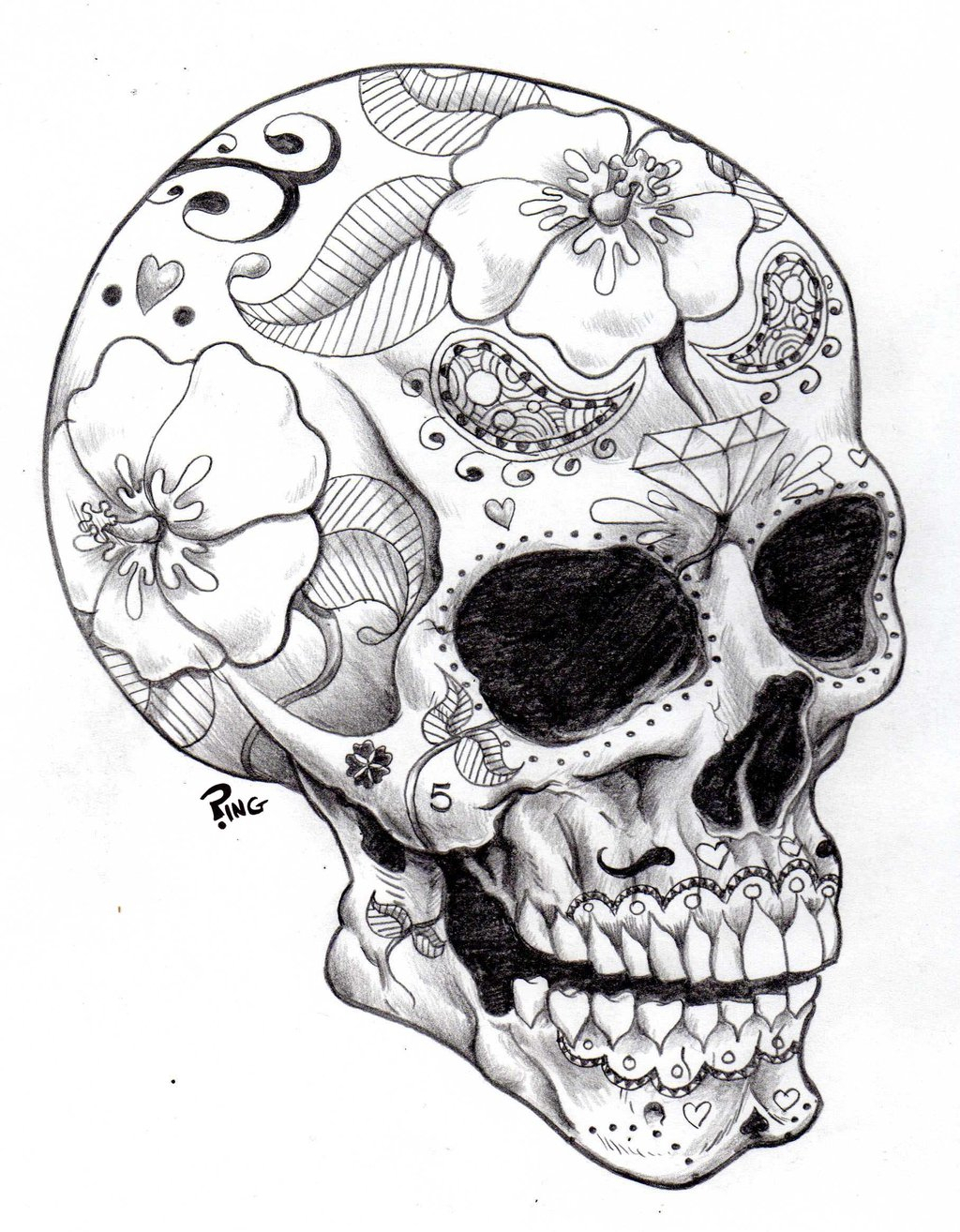 Cool Drawing Of Skulls at GetDrawings Free download