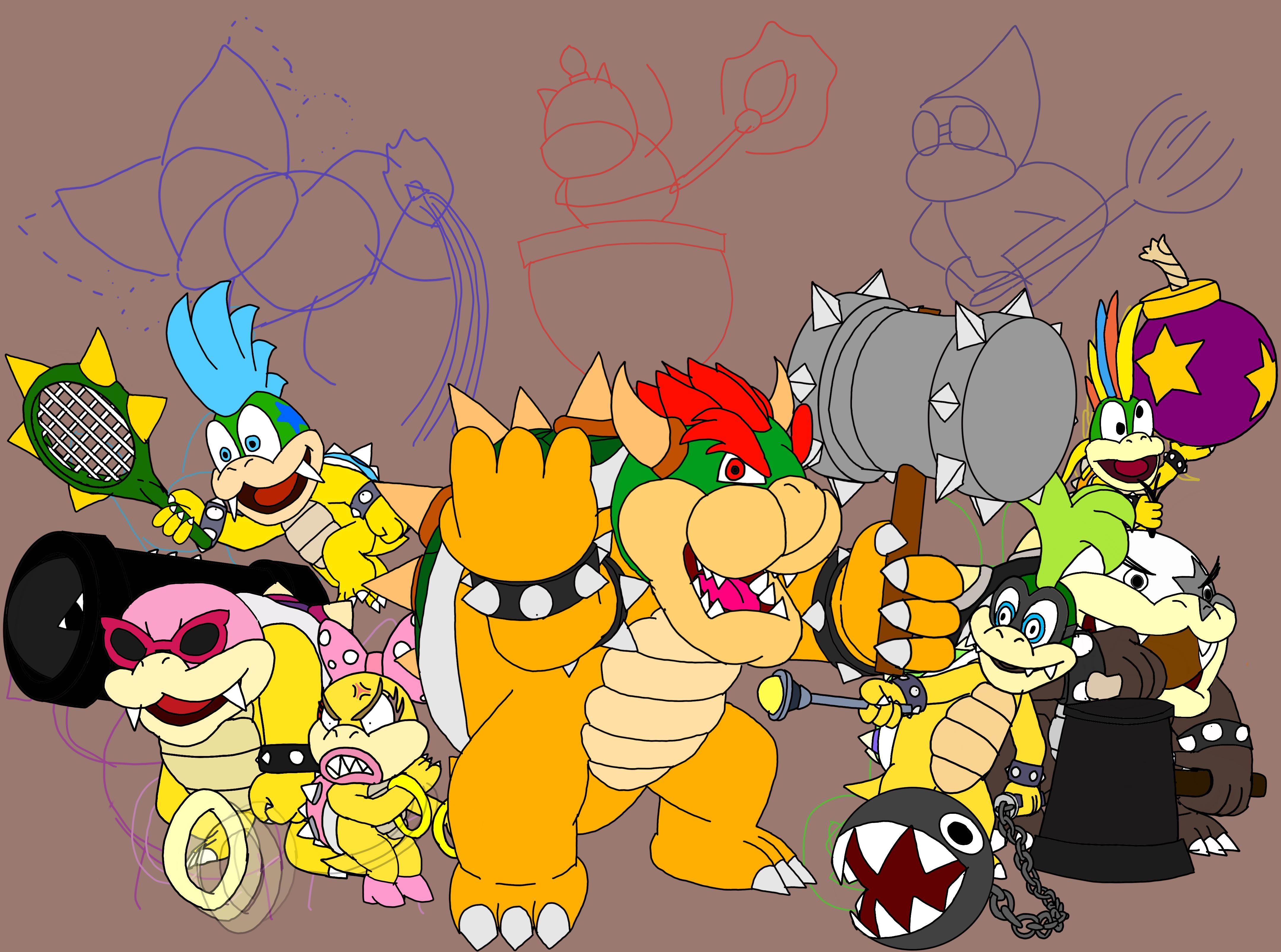 Koopa Week drawing (7/10) r/Mario