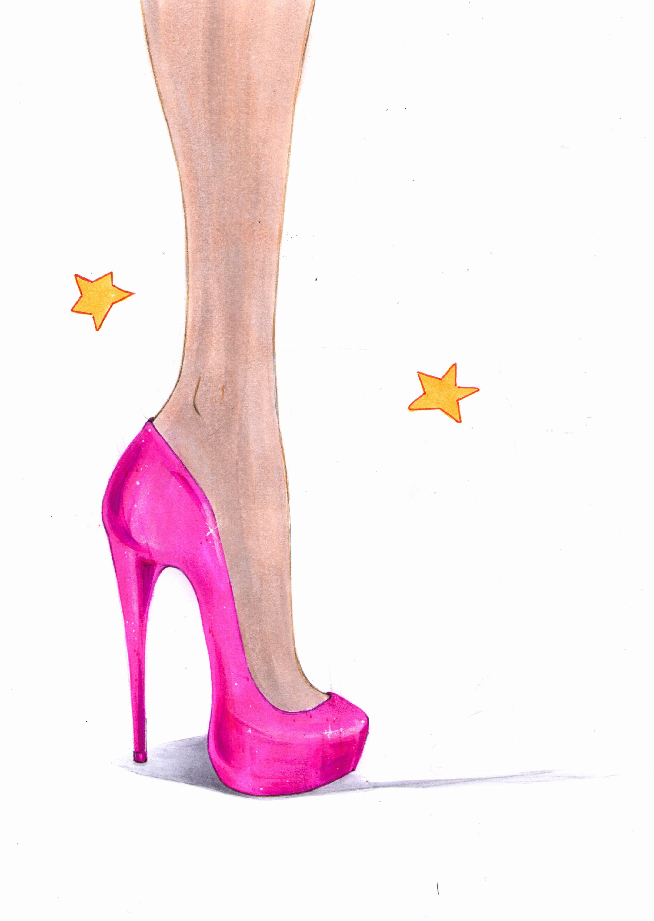 How to Draw Heels Drawing high heels, Shoes drawing, Fashion high heels