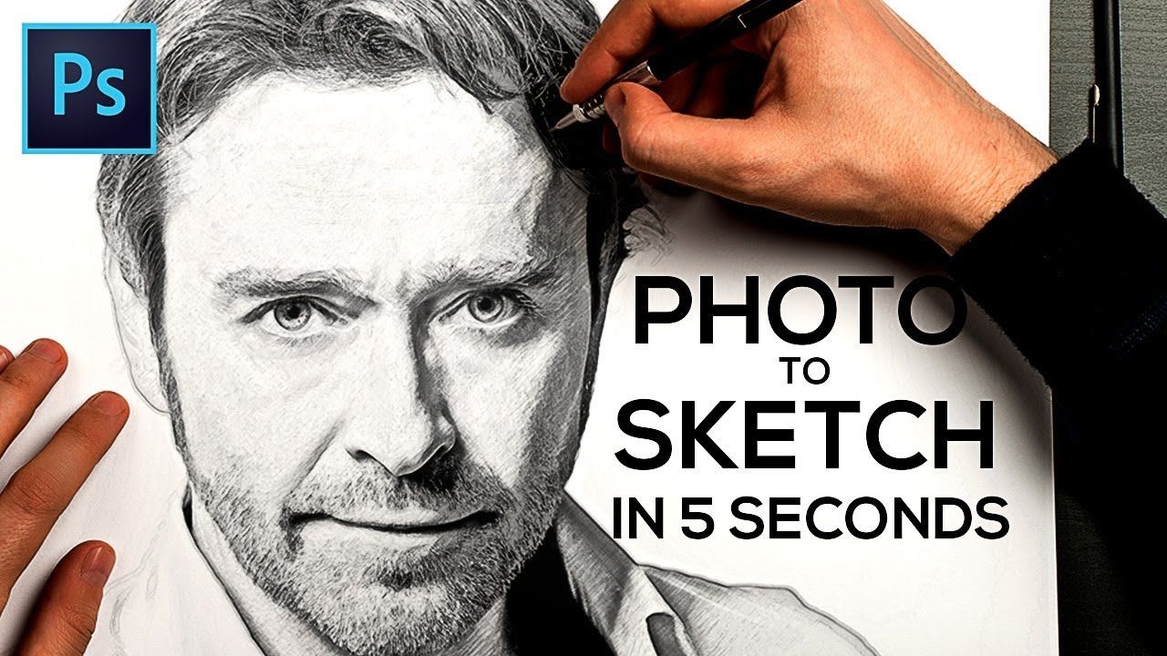 How to Turn a Photo into Pencil Drawing Sketch Effect in