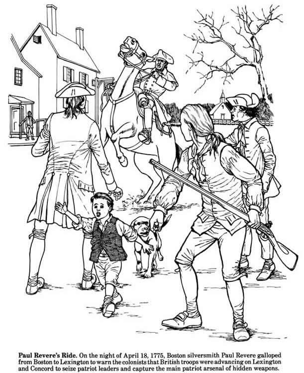 battle of lexington and concord drawing 5leafclovertattoo