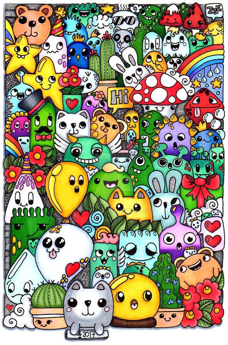 Whimsical Doodle Art by Artwyrd