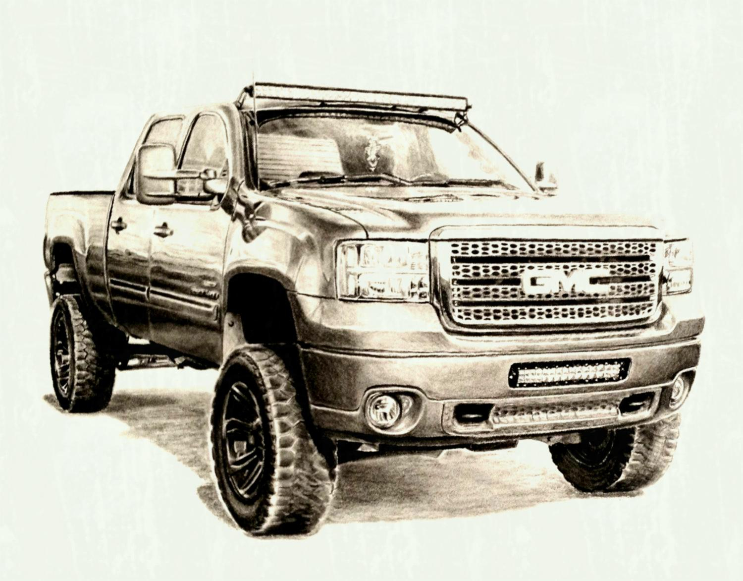 Truck Sketch Drawing at Explore collection of