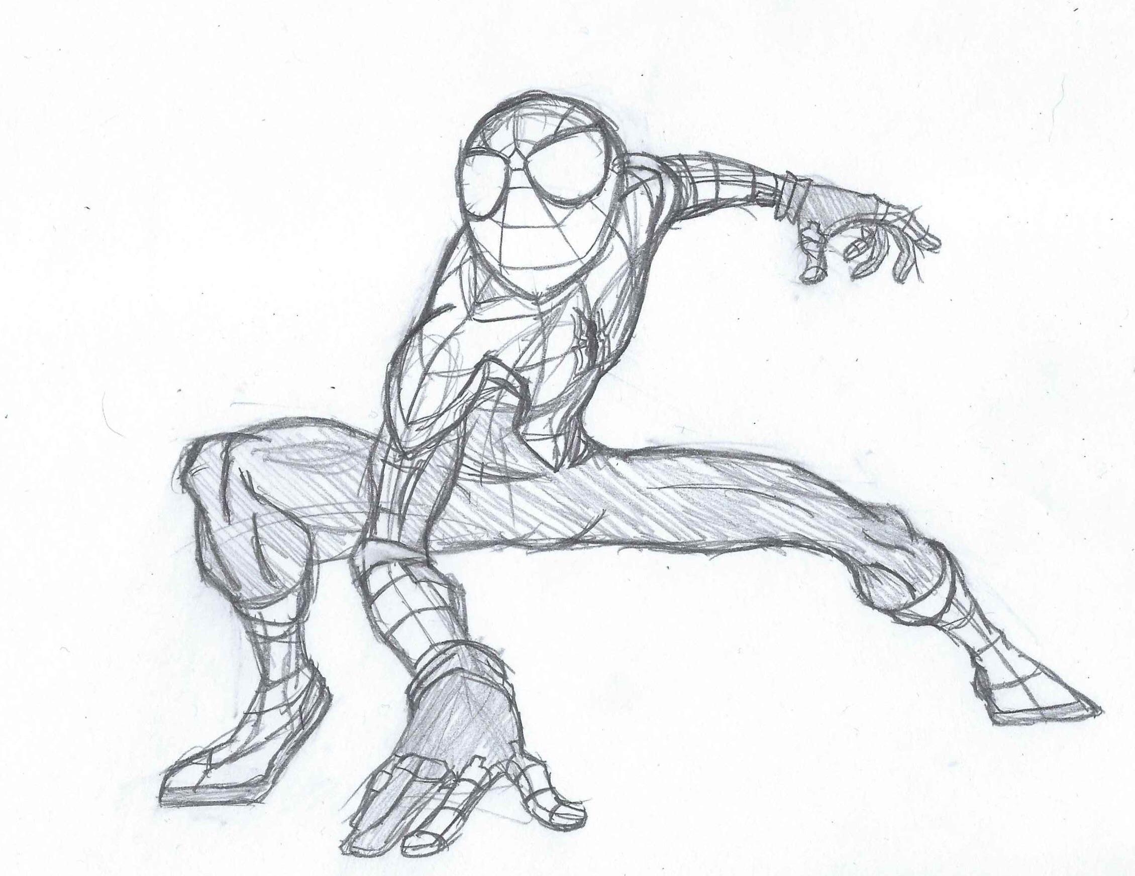 Spider Man Drawing Poses