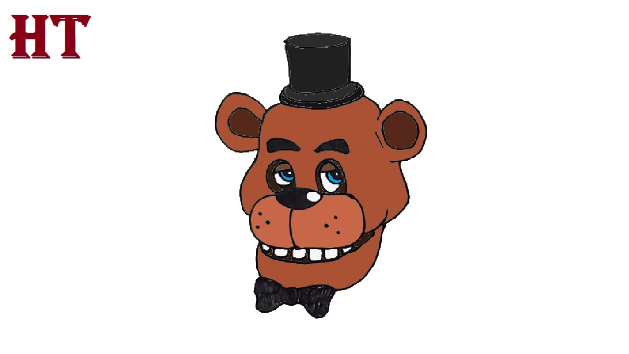 How to Draw Freddy Fazbear step by step YouTube