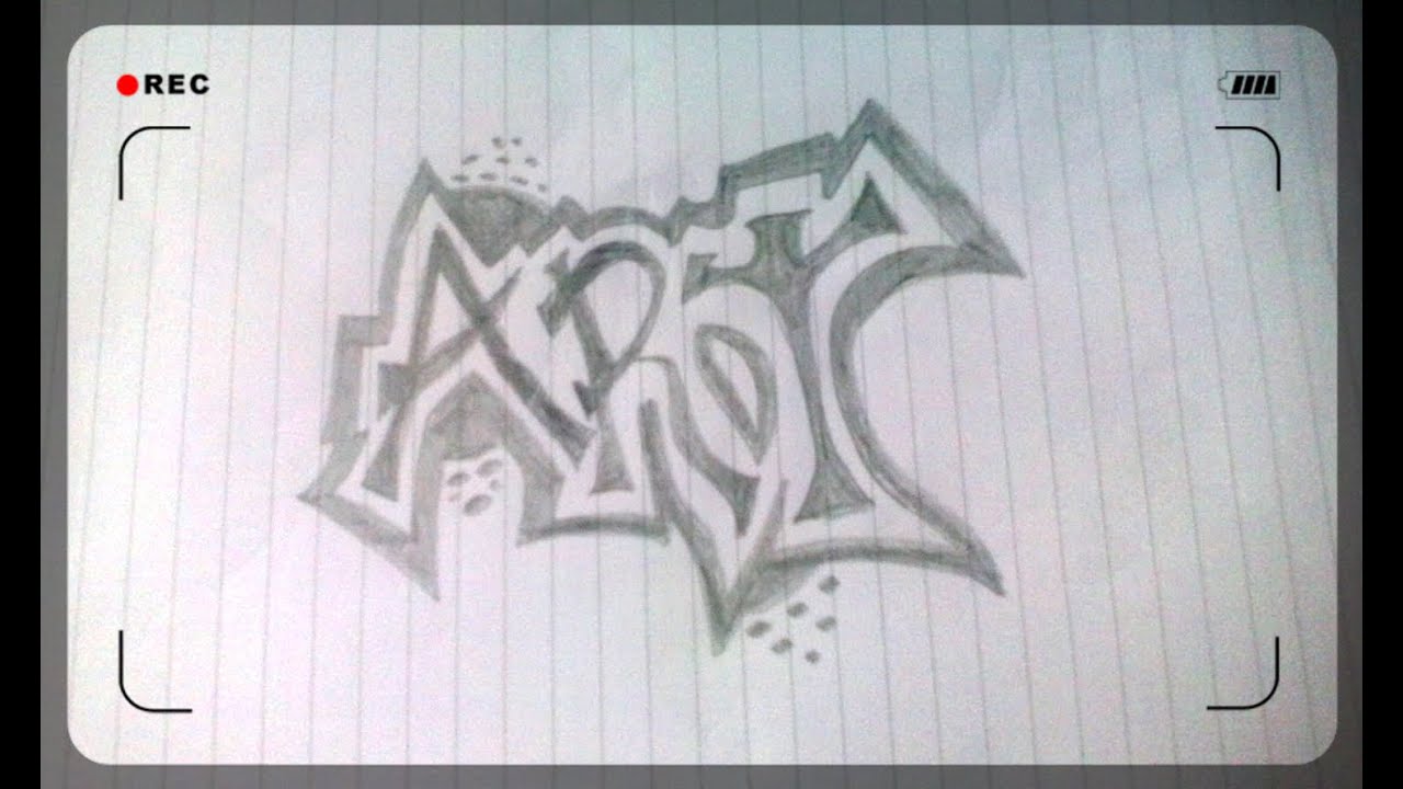 How To Draw The Word 'ART' In A Cool Way YouTube