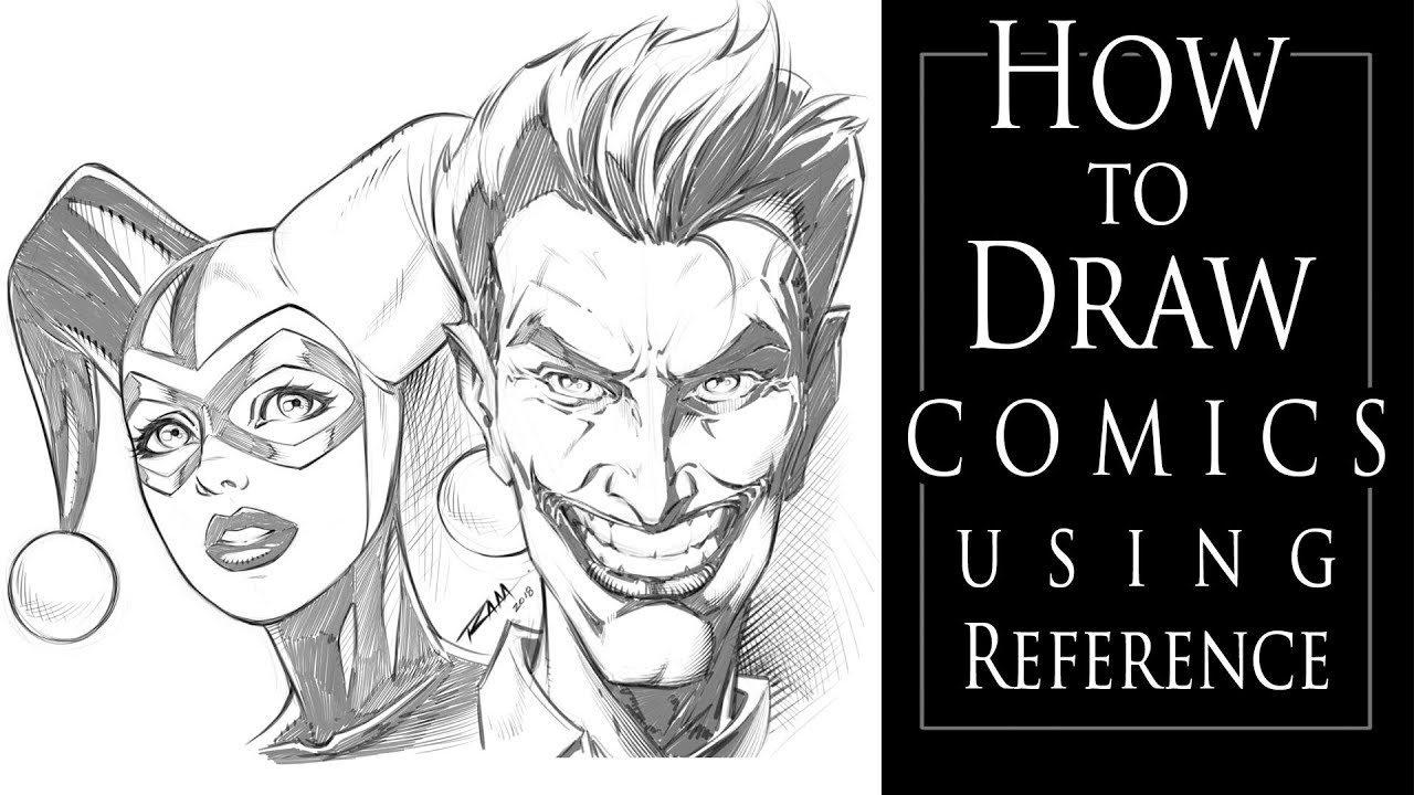 How to Draw Comic Art Using Photo Reference YouTube