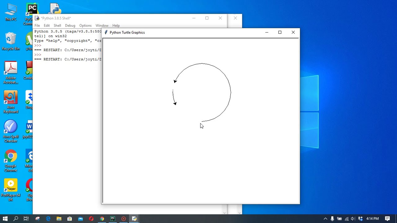 Draw circle in python with turtle YouTube