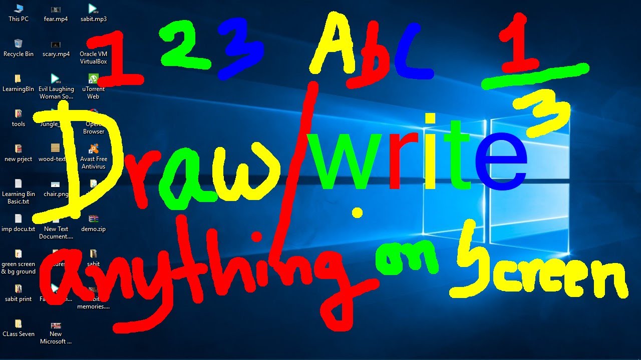 How to Write or Draw anything on your computer screen YouTube
