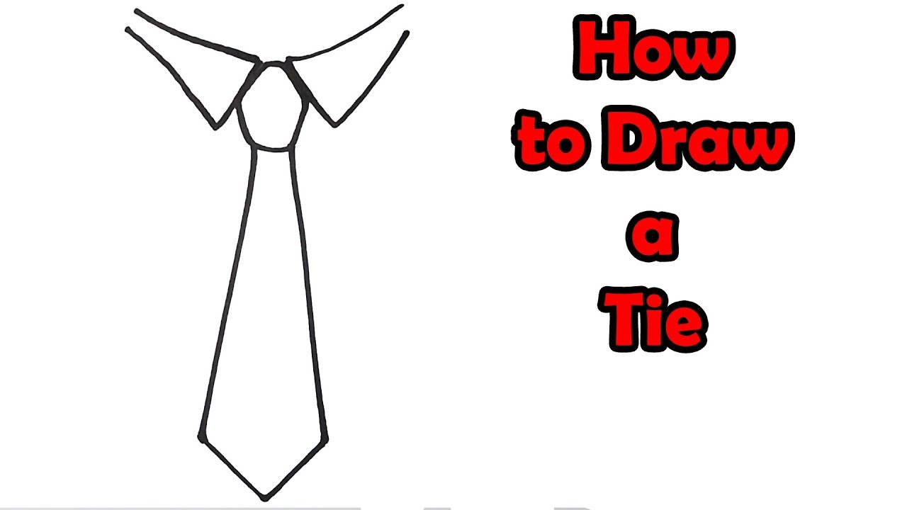How to Draw a Tie VERY EASY FOR KIDS YouTube