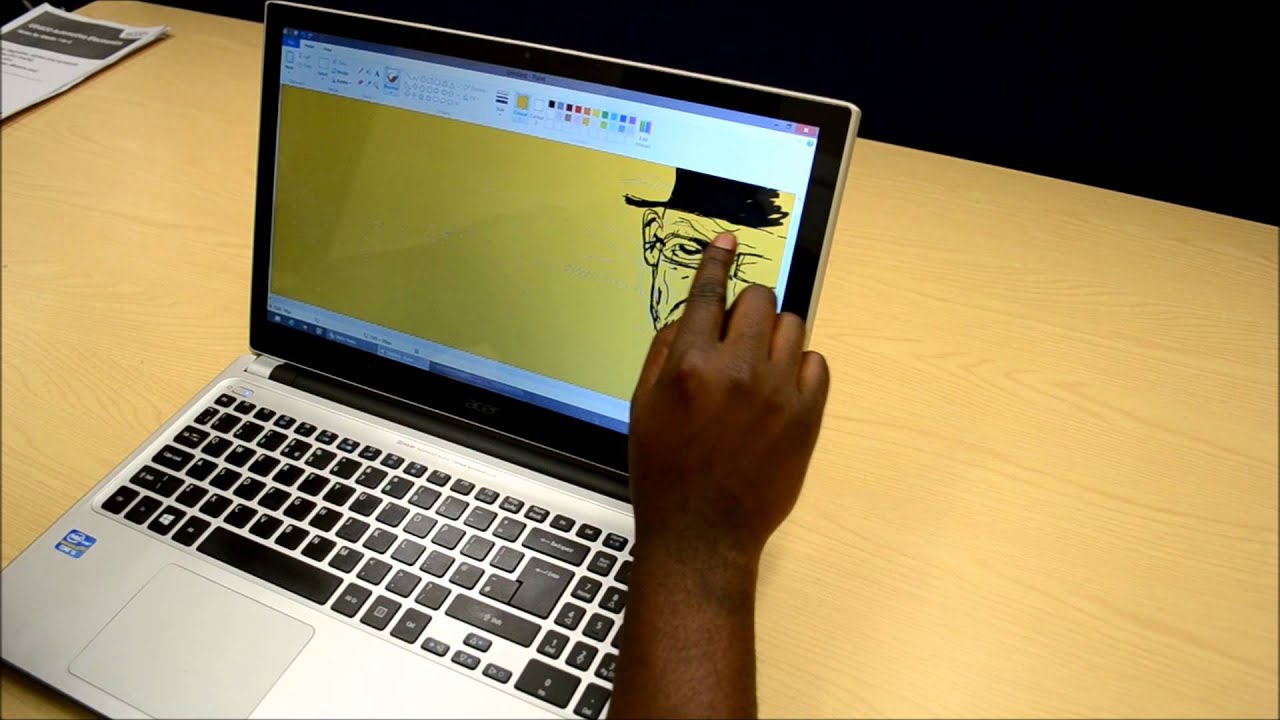 Microsoft paint drawing touchscreen sketch YouTube
