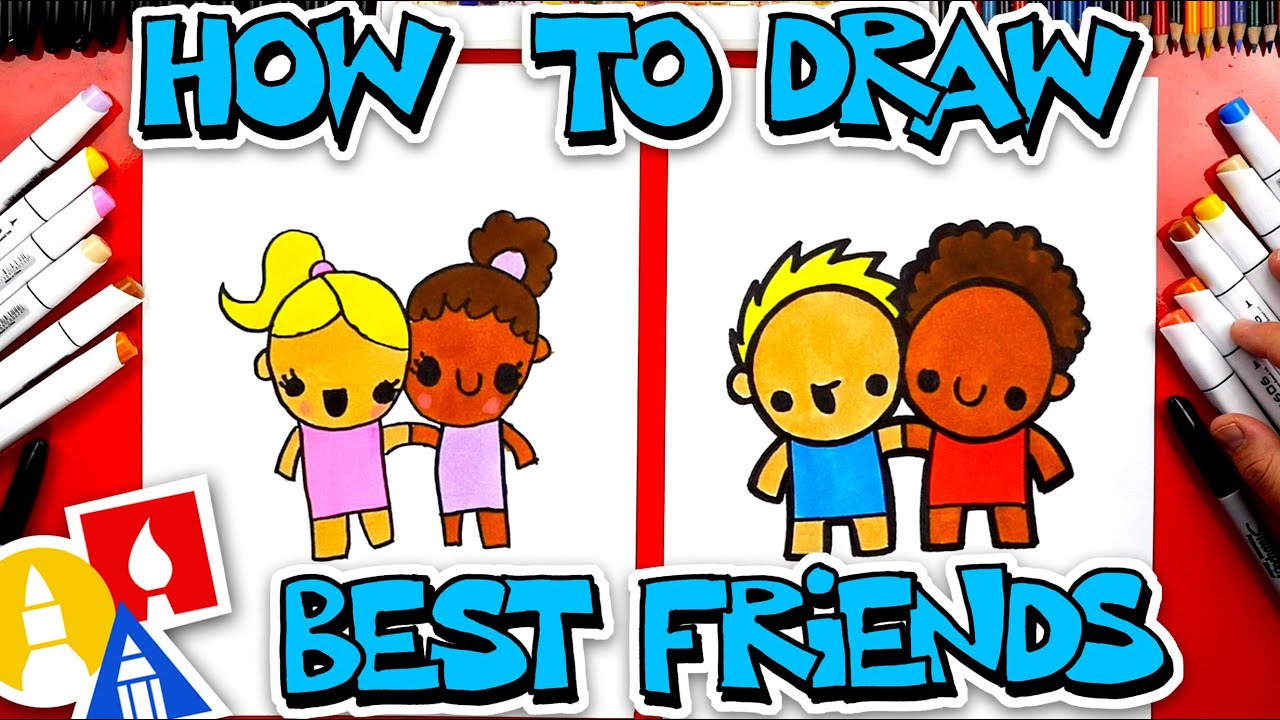 Cute Best Friend Drawings Easy For Kids mylifewerkad