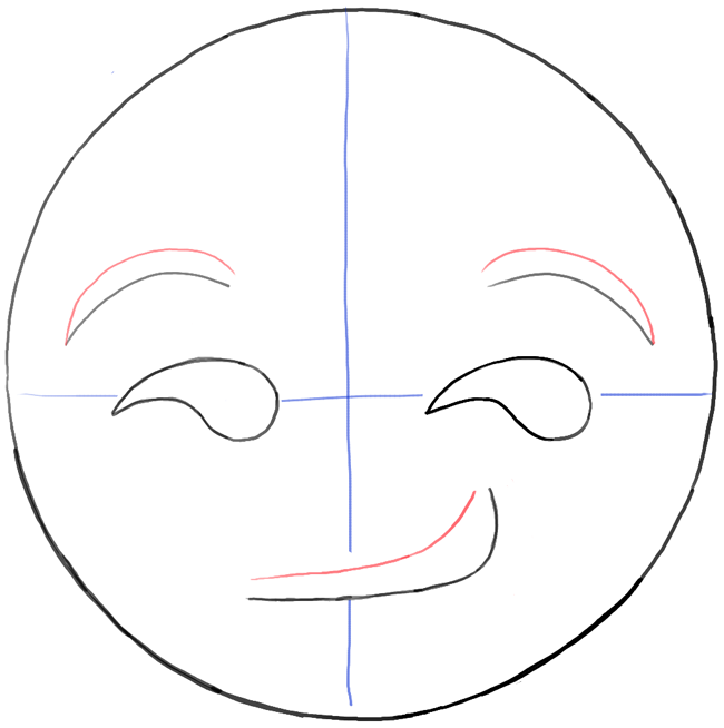 How to Draw the Smirking Emoji Face with Easy Steps How to Draw Dat
