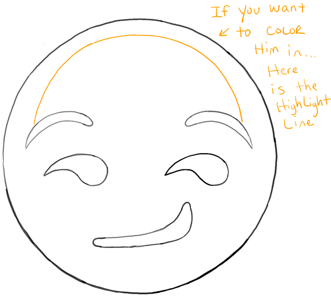 How to Draw the Smirking Emoji Face with Easy Steps How to Draw Dat