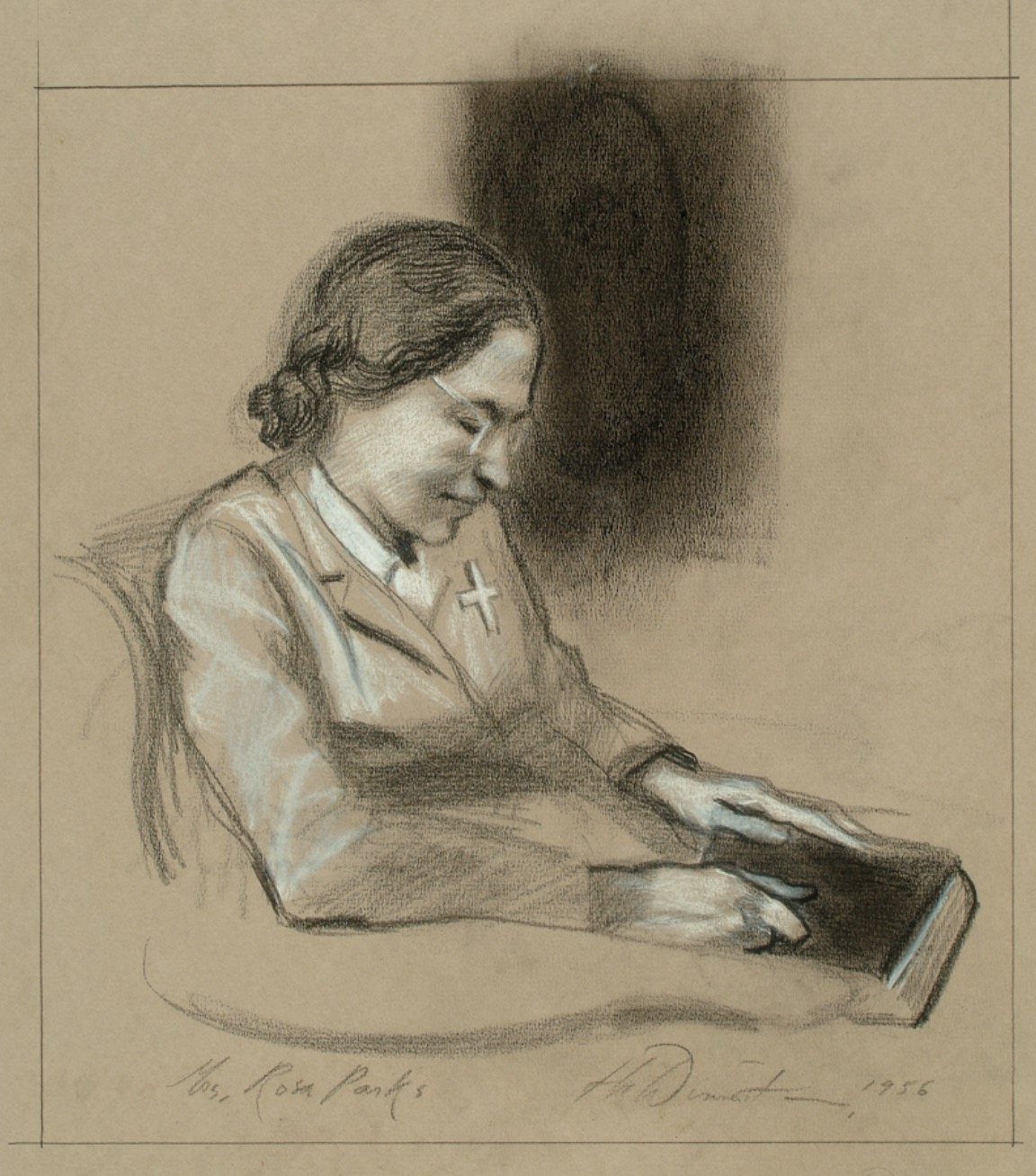 The Montgomery Bus Boycott Drawings by Harvey Dinnerstein and Burton