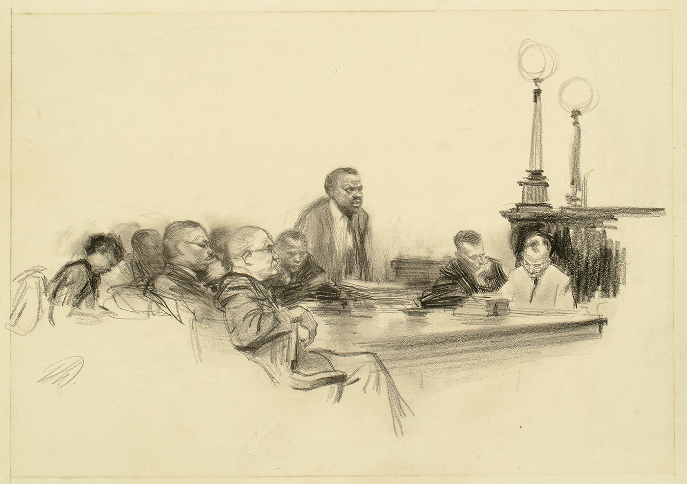 Drawings of Daily Resistance from the 1956 Montgomery Bus Boycott