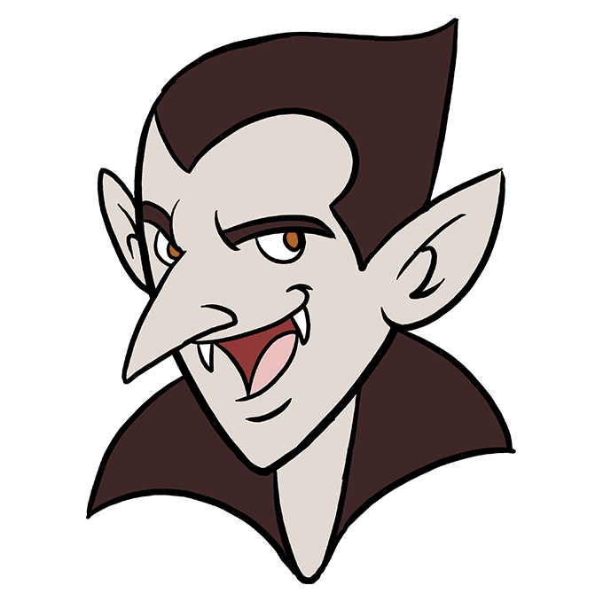 How to Draw a Vampire Really Easy Drawing Tutorial