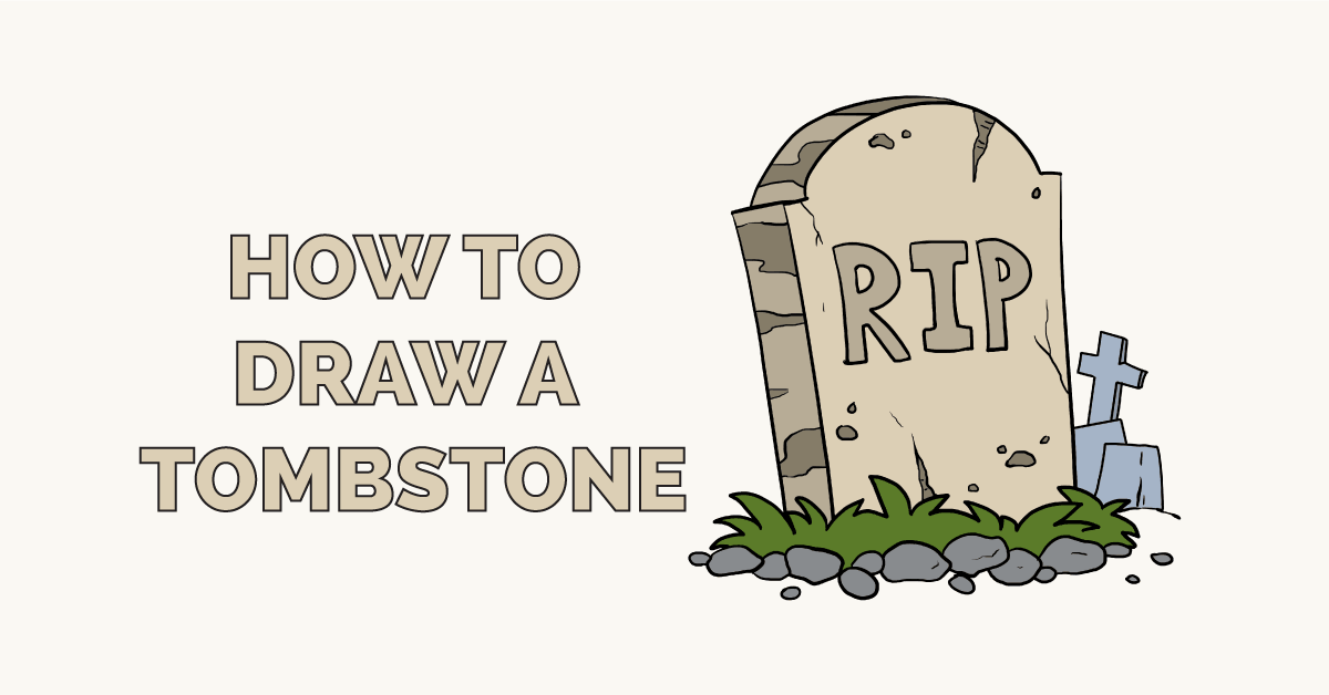 How to Draw a Tombstone Really Easy Drawing Tutorial