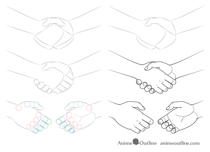 How to Draw a Handshake Step by Step how To Meditate