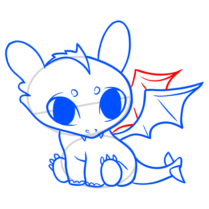 Learn how to draw a Cute Dragon step by step Easy drawings
