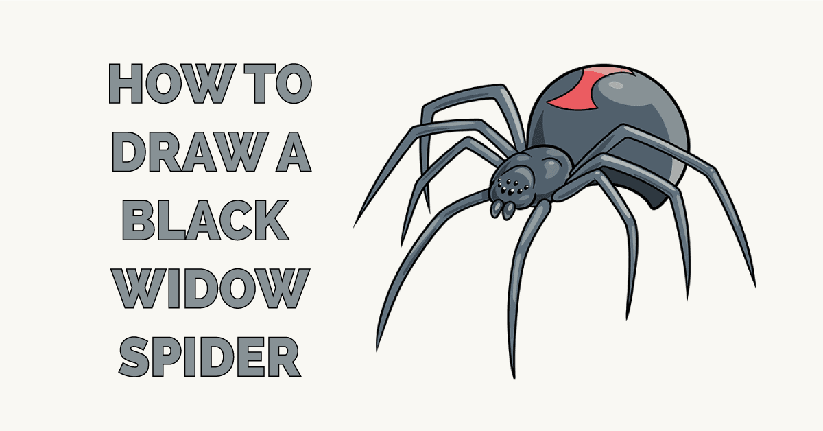 How to Draw a Black Widow Spider Easy Spivey Ablightmed