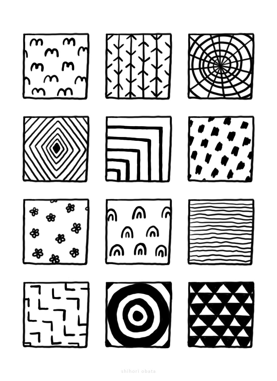 100+ Fun, Easy Patterns to Draw