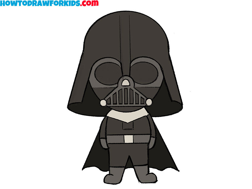 How to Draw Darth Vader Easy Drawing Tutorial For Kids