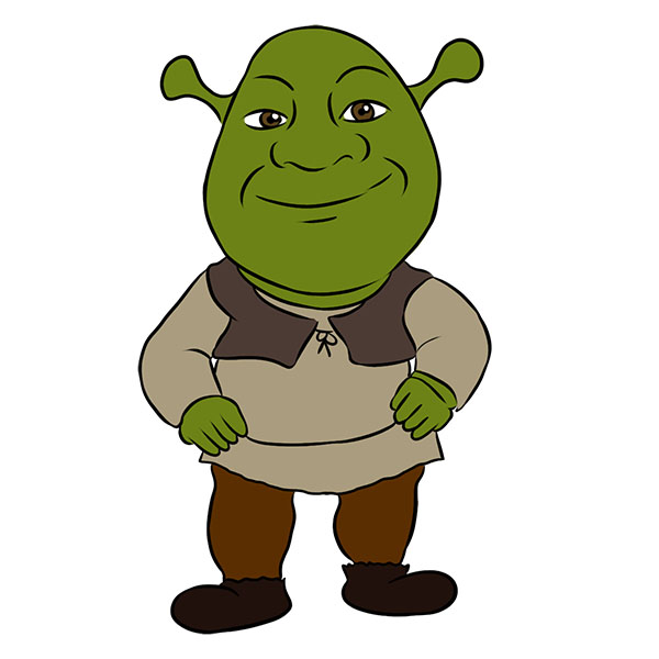 How to Draw Shrek Easy Drawing Tutorial For Kids