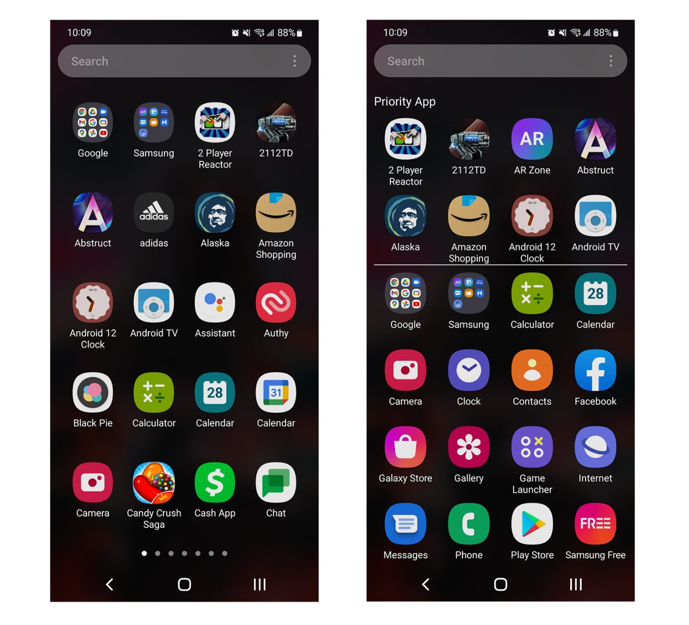 Samsung, It's Time for a Vertical App Drawer