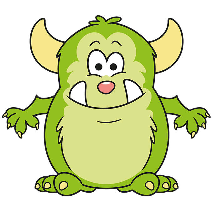 How to Draw a Cute Monster Really Easy Drawing Tutorial