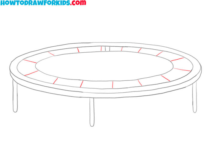 How to Draw a Trampoline Easy Drawing Tutorial For Kids
