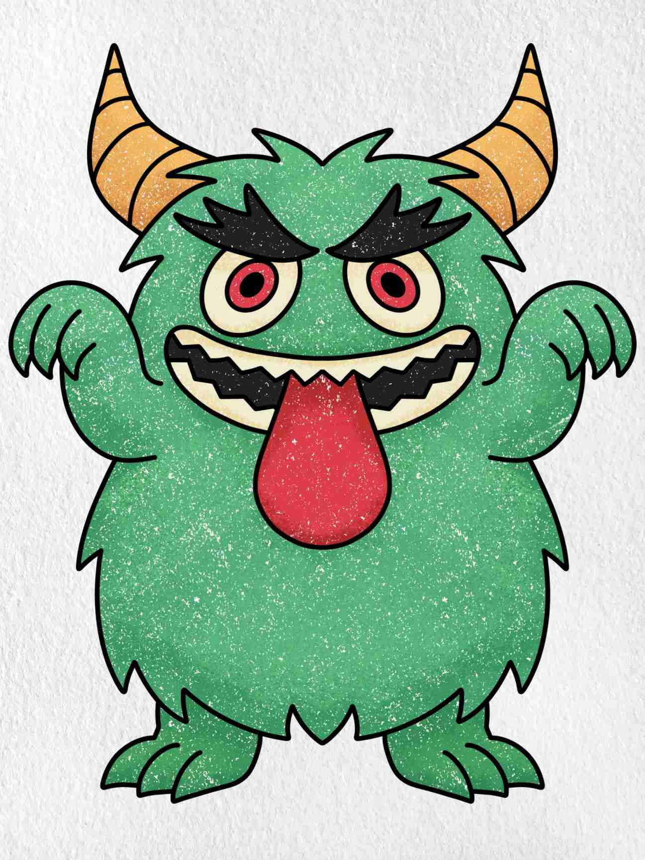 How to Draw a Scary Monster HelloArtsy